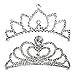 Butterfly Craze Girls Princess Tiara Crown with Comb For Costume Accessories 2 pcs