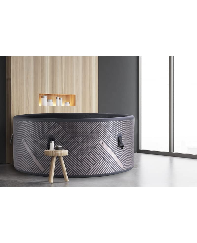 Mitepek Spa Uldea Piscina Gonfiabile Idromassaggio Rotonda da Esterno/Interno, 173cm, 5 Posti, 930L, 138 Getti, PVC