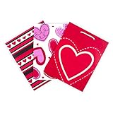 Hallmark Medium Gift Bags (Hearts, 3 Pack)