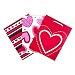 Hallmark 9" Medium Gift Bags Assortment (Pack of 3: Red Heart, Pink Hearts, Red and Black Stripes) for Valentines Day, Galentines Day, Sweetest Day, Mothers Day and More