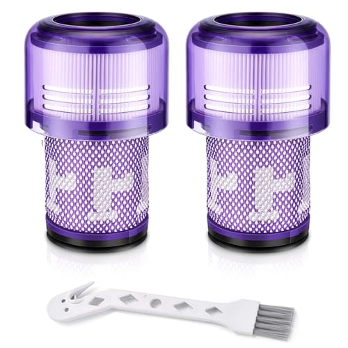 APZOVO Filtro para Dyson V12 Filtros de Repuesto para Dyson V12 Detect Slim Absolute Extra Total Clean Fluffy Aspiradora, Lavable HEPA Filtro Reemplazo para No. DY971517-01