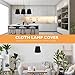KALLORY Cloth Lampshade Lamp Cover Black Fabric Lamp Shade Accessory for Wall Suitable for Home Lighting Tools