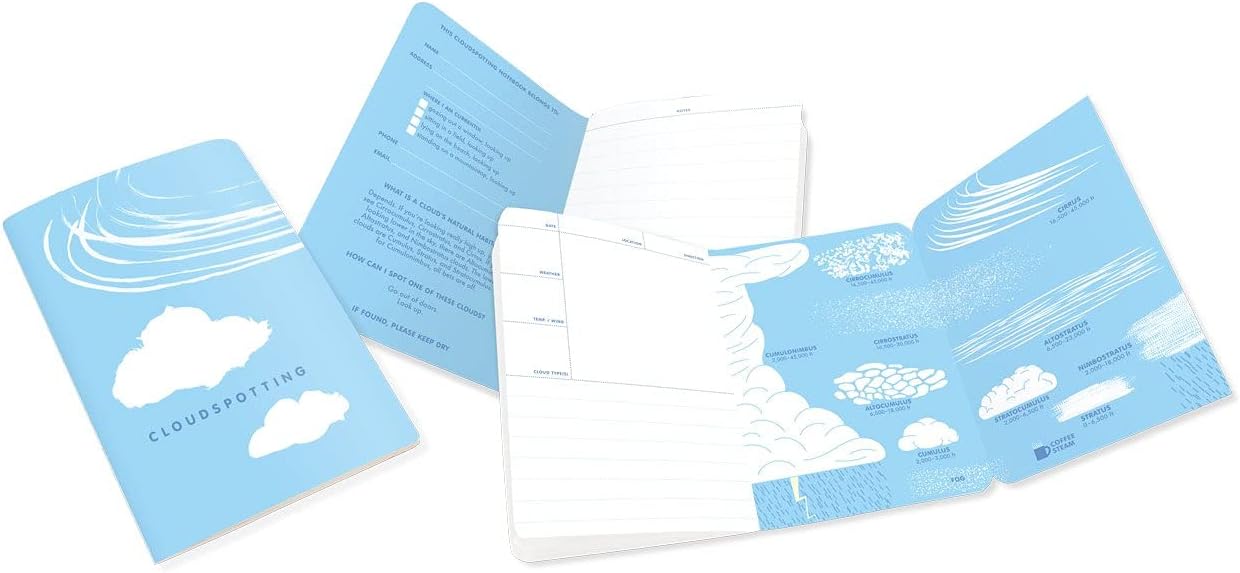 Cloudspotting Notebook - 7" x 4.75"