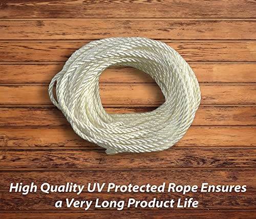 Image of CIPLA PLAST Heavy Duty Rust Proof UV Protected Nylon Ropes | Ceiling Pulley Operated Individual Drop Down Drying Rack | Ceiling Clothes Hanger /Stand for Balcony /Bathroom