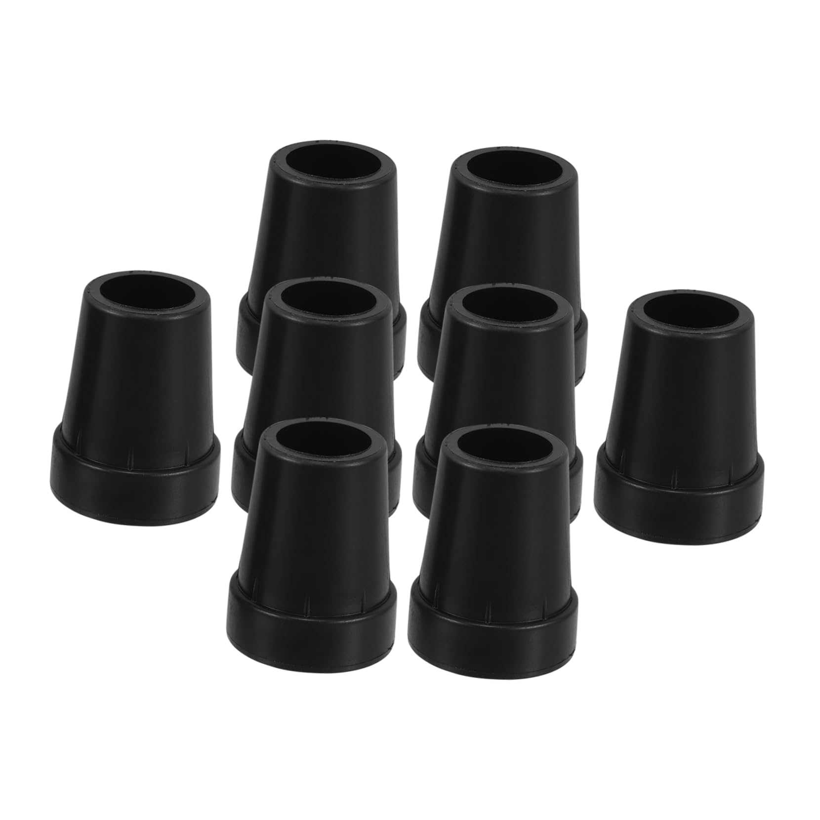 BESTYASH Enhanced Stability Cane Tips 8pcs Non-Slip Walking Cane for Seniors Walking Stick Tips Replacement