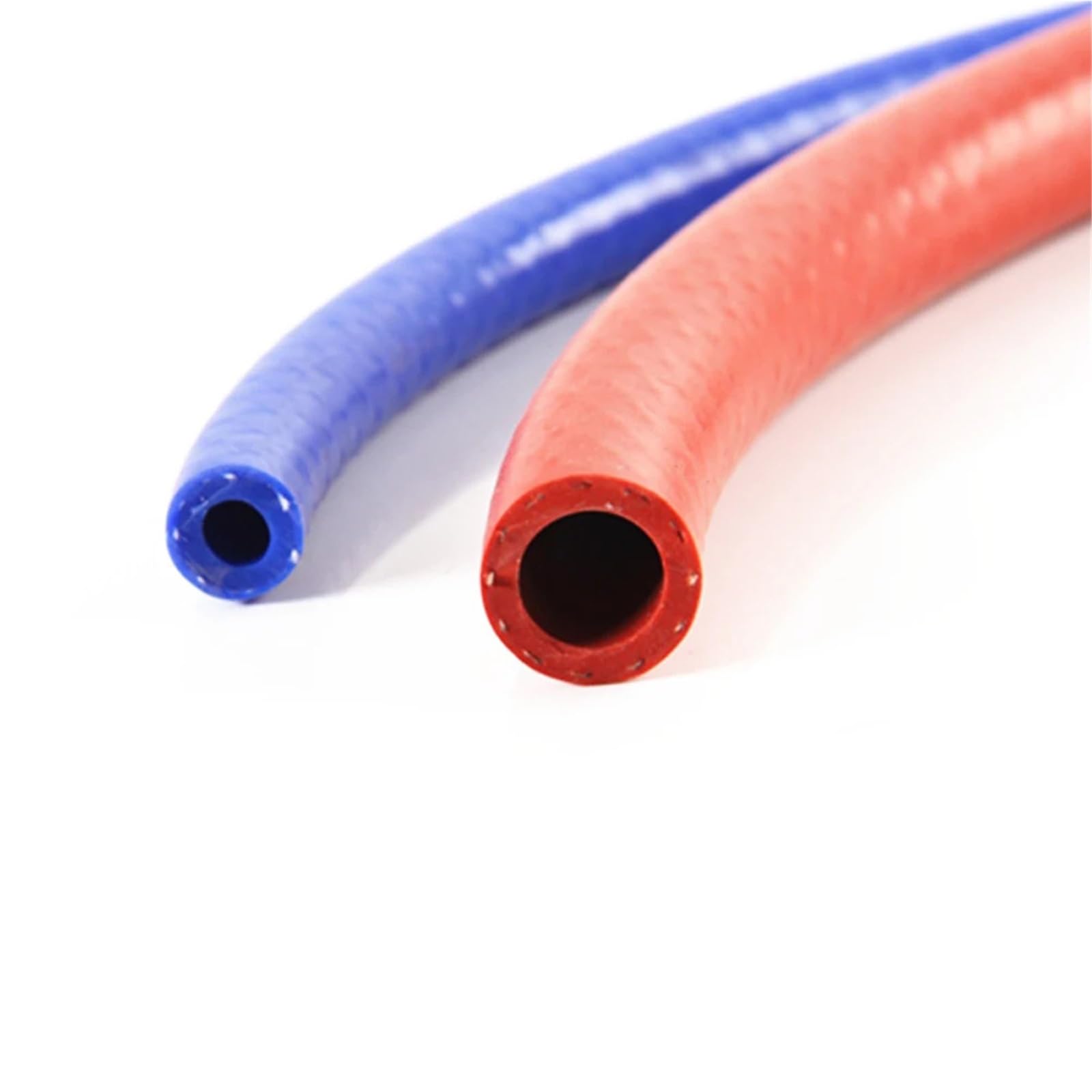 Tubo de vacío silicona rojo/azul ID 1M 6-32mm tubo agua aire manguera goma trenzada reforzada