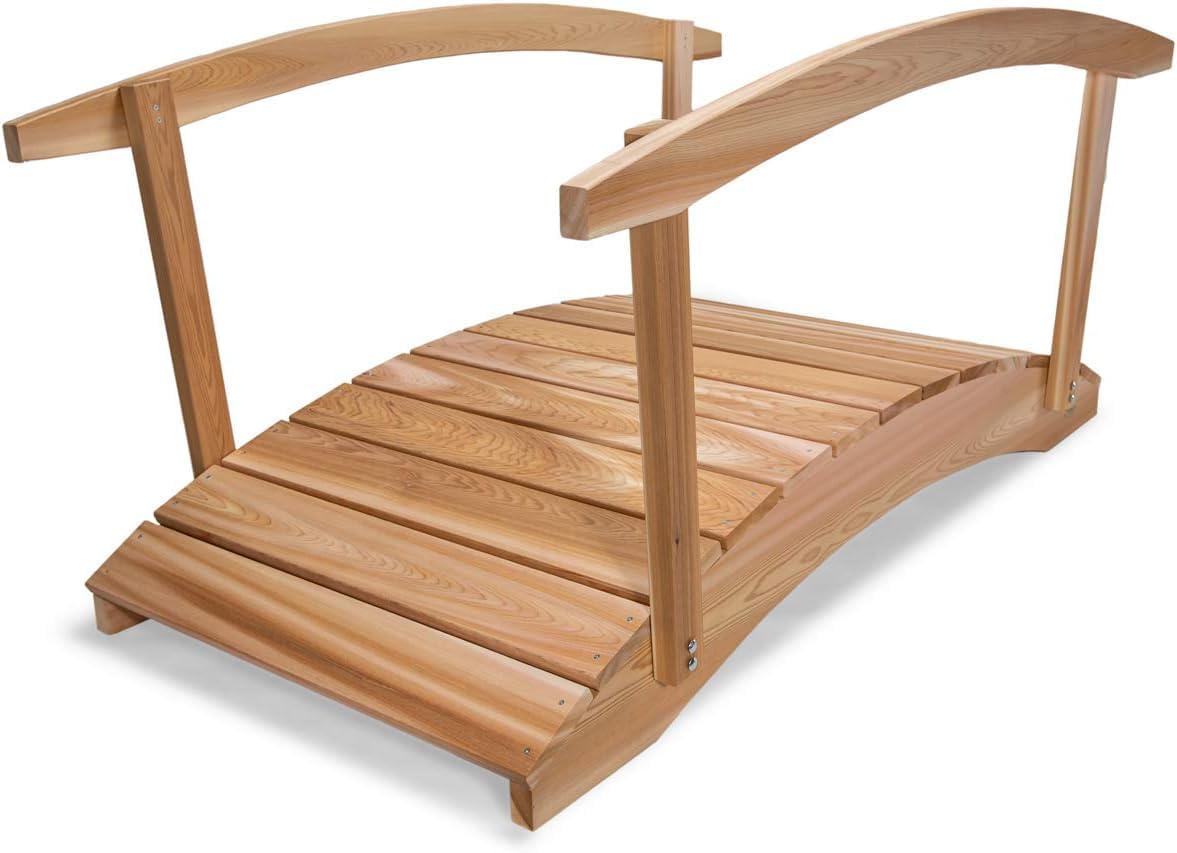 Amazon.com : All Things Cedar FB72-R Garden Bridge with Side Rails