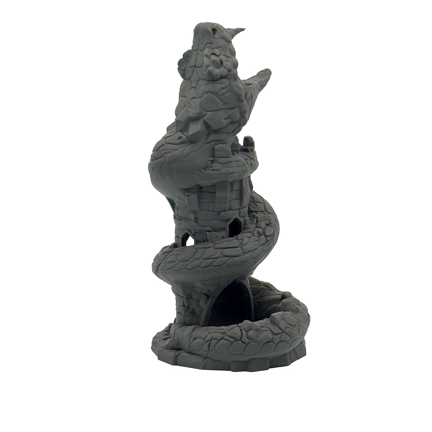 Basilisk Würfelturm für Würfel bis 25mm | DND Monster Dice Tower Made in Germany | Tabletop RPG Pen & Paper DSA Fantasy | Deko zum Bemalen | Geschenkidee Rollenspieler