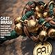 Meinl Cymbals Ajuch Brass Bells - Kleines Glocken Tamburin Soundeffekt für Schlagzeugbecken - Inklusive Leinentasche - Messing, Mehrfarbig (MABS)
