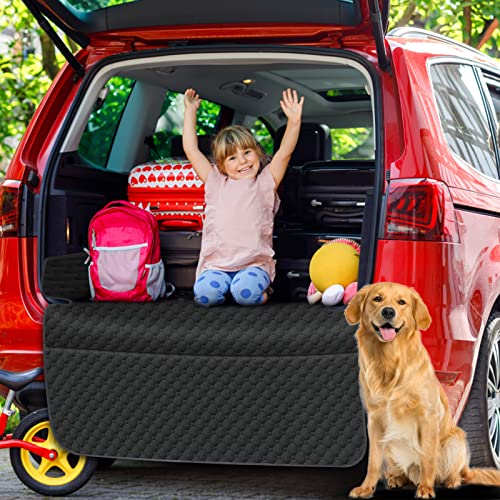 Mancro Suv Cargo Liner For Dogs, Waterproof Dog Seat Cover For Suv With Bumper Flap Protector, Durable Non-Slip Polyester Pet Trunk Cargo Cover For Vehicles, Vans, Universal Fit (84” L X 54” W) #TOP6