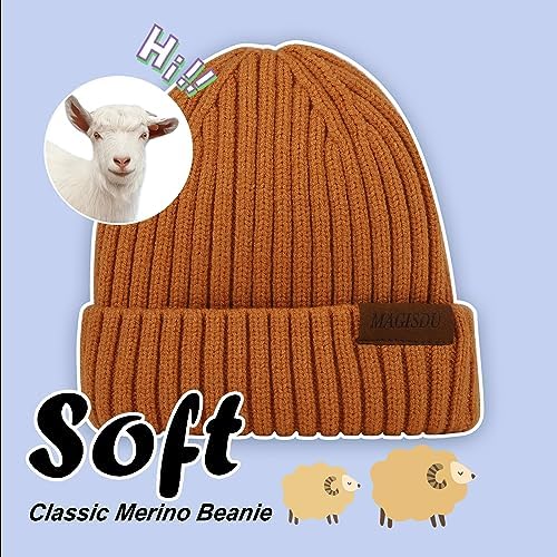 MAGISDU Baby Winter Hat Kids Beanie Merino Wool Boys Girls Double Layer Fleece Lined Knit Toddler Warm Toque for Infant 2 511FKoyuhDL. AC