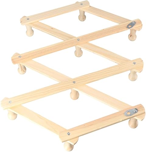 Miniatura 4 de Kopida Perchero de madera expandible para colgar en la pared, gancho de madera de pino acordeón para colgar sombreros, gorras, tazas, abrigos,