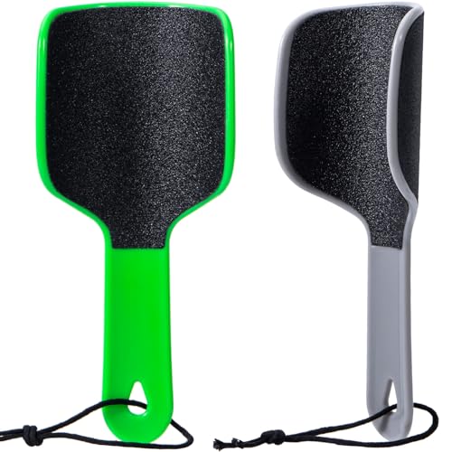 Beomeen Lima curva per piedi per rimuovere calli e calli, confezione da 2 raschietti a doppia faccia a forma di U per rimuovere la pelle morta screpolata, piedi più lisci, strumento per pedicure,