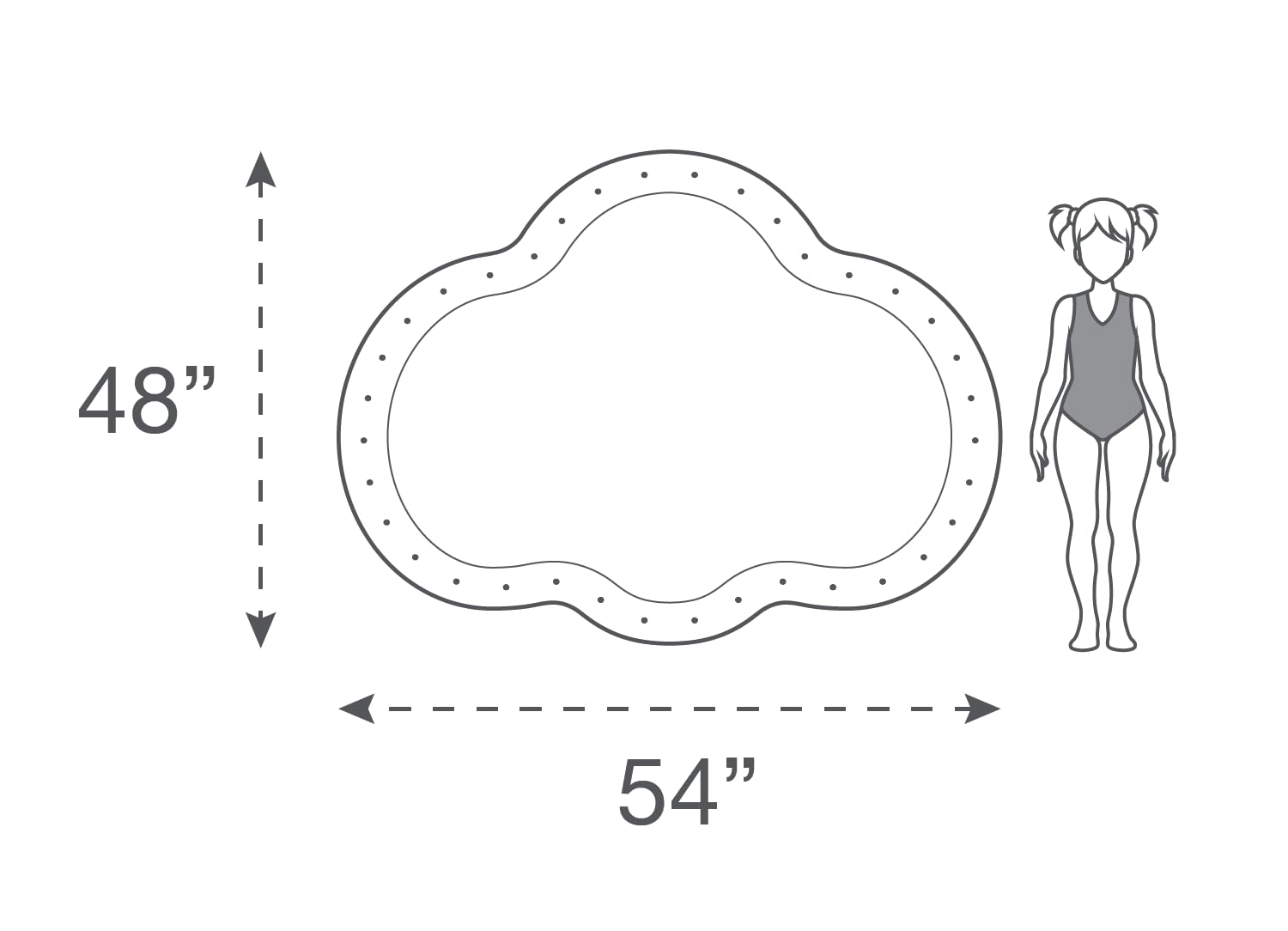 Rae Dunn x  Rainbow Cloud Splash Pad – Juega todo el día – Juguete de agua duradero de larga duración – Aspersor seguro y divertido para patio trasero, ideal para fiestas de verano y 4