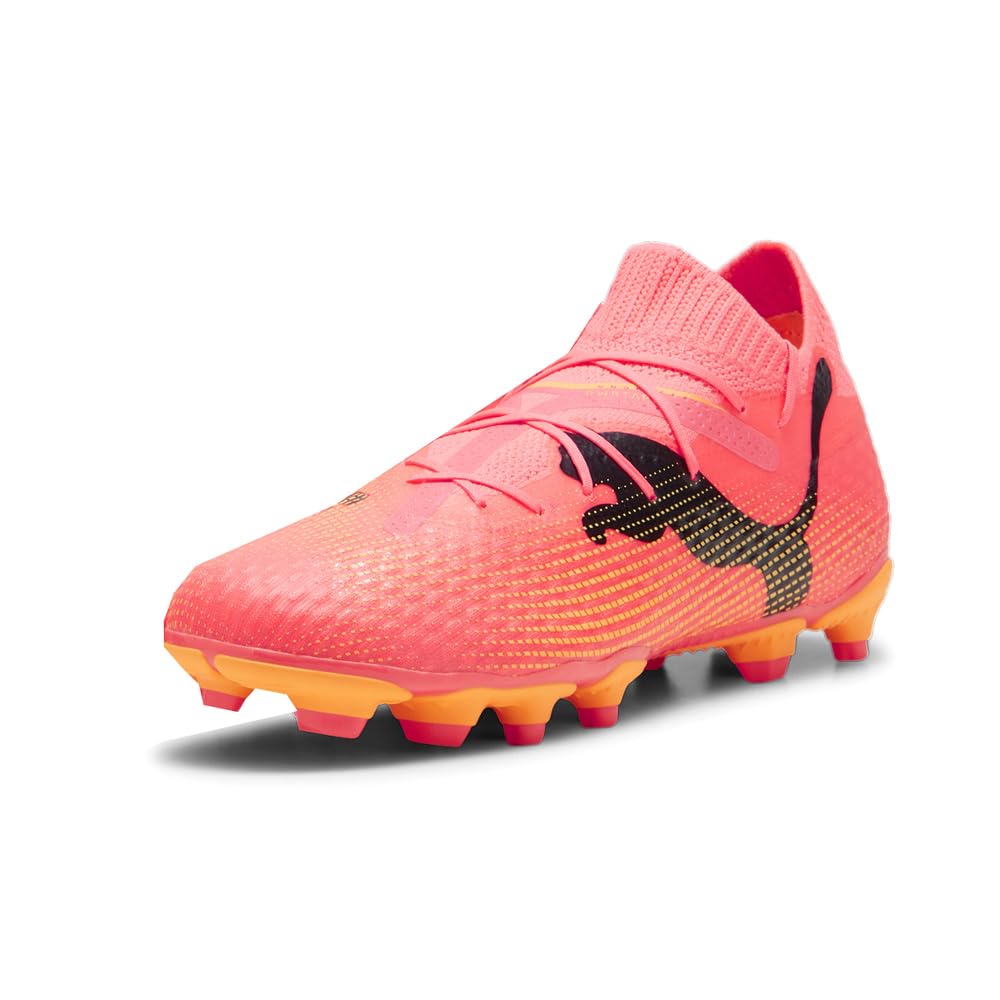 PUMAFuture 7 Pro Firm Ground/Artificial Ground (Little Kid/Big Kid) Sunset Glow/Puma Black/Sun Stream 3.5 Little Kid M