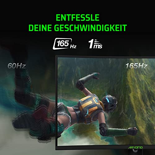 Aryond A32 V1.3 Gaming Monitor 32 Zoll 165Hz Curved