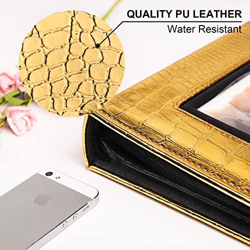 image for Vienrose Photo Album for 200 4x6 Photos Leather Cover Extra Large Capa