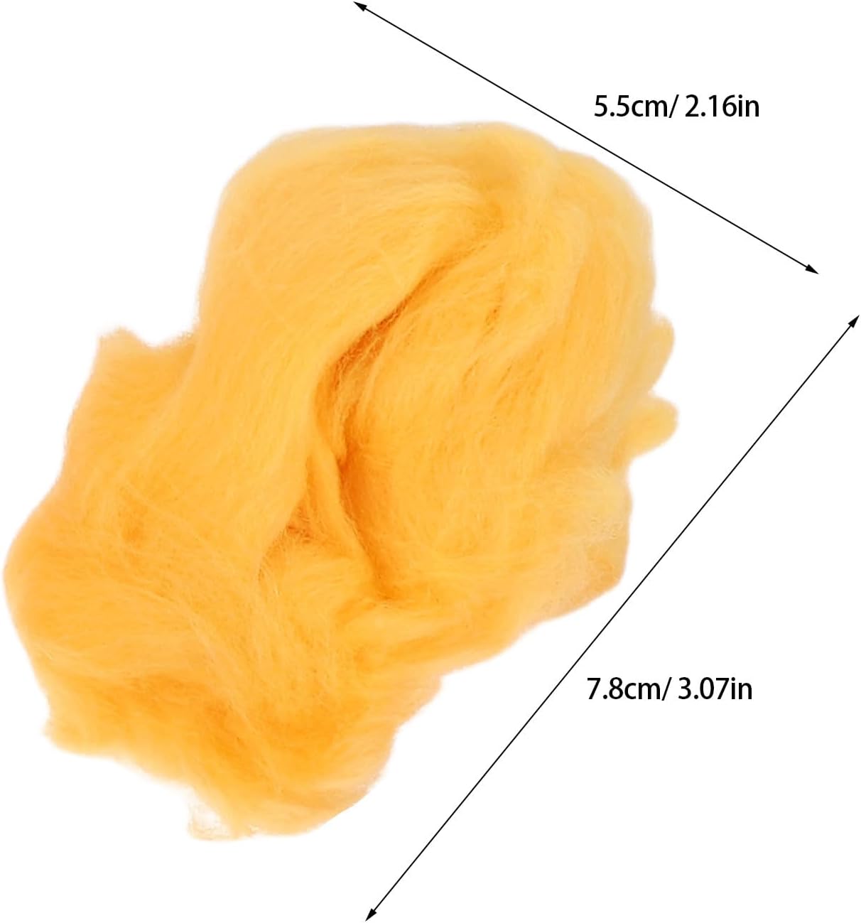 Generic 8pcs Needle Felting Wool Set Multi-Color Nature Wool Roving Yarn Present Ready DIY Craft Set for Beginners and Craft Lovers Felted Animals