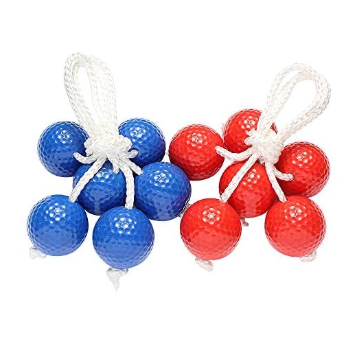 VLUB Ladder Ball Ladder Balls Ladder Ball Game Ladder Ball Quality Replacement Lawn Garden Outdoor Throwing Game Made of Real Golf 6 Pack