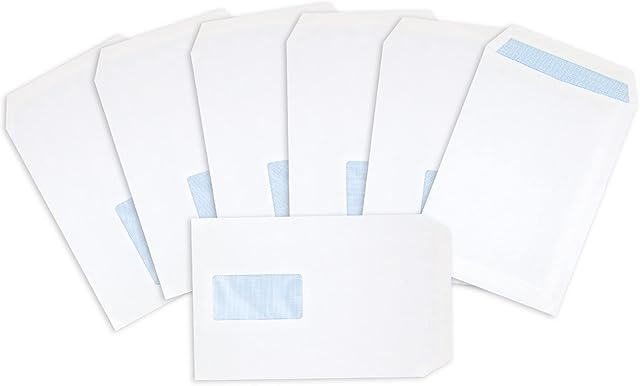 Postmaster A5 C5 Window Envelopes 229 x 162 mm 90 GSM Self Seal White 200 Pack
