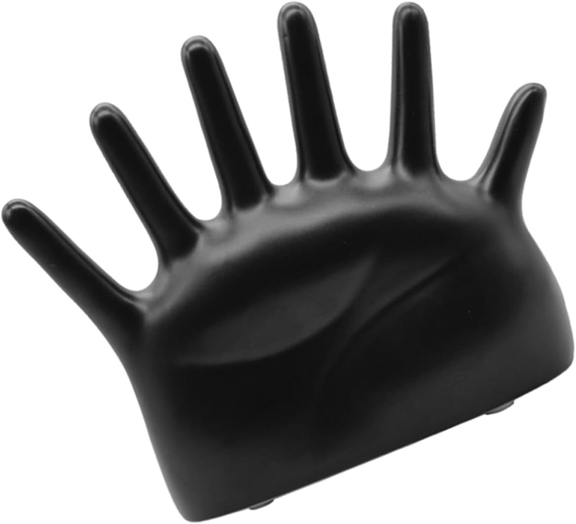 KICHOUSE Ceramic Hand Ring Holder Display Stand for Jewelry Storage with Elegant Black Finish, Prevents Jewelry from Tarnishing and Scratching, for Room Desk Decor and Home Organization