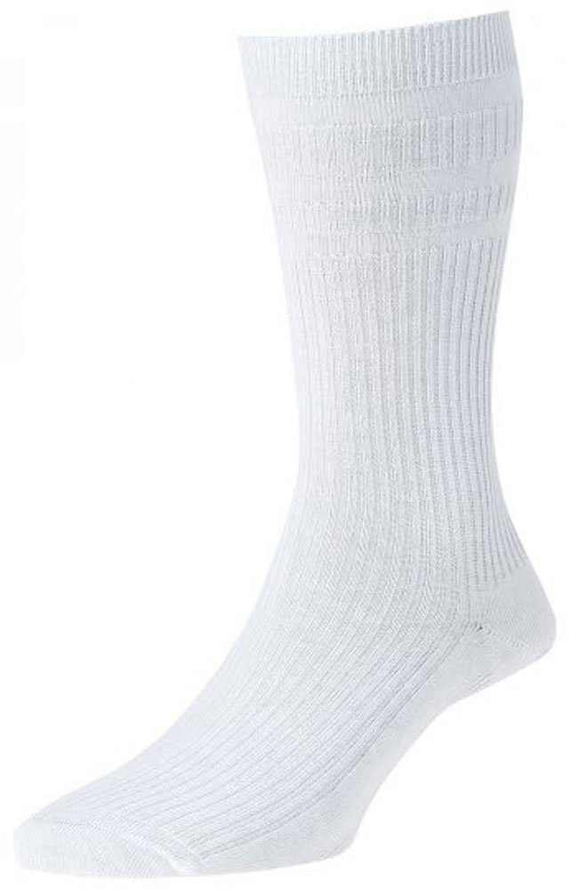 Hj Hall Men's Mid-Grey New Season 2 Pair Pack Hj91 Hall Softop Cotton Rich Socks 2 Pairs