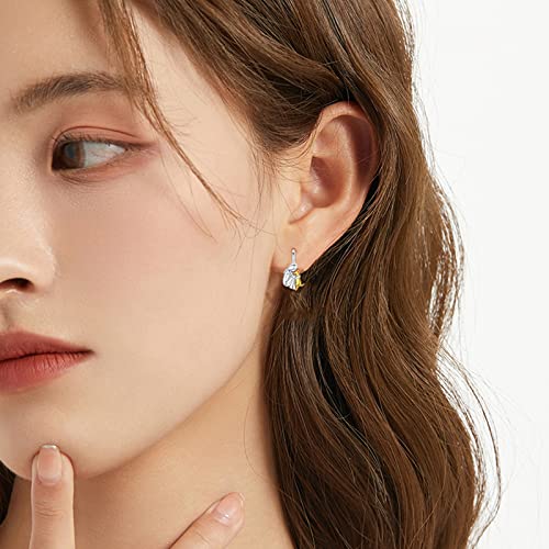 Image of 925 Sterling Silver Dog Earrings Cute Animal Puppy Stud Earrings Dog Jewelry Gifts for Women Girls Pet Lover Hypoallergenic Earrings for Sensitive Ears