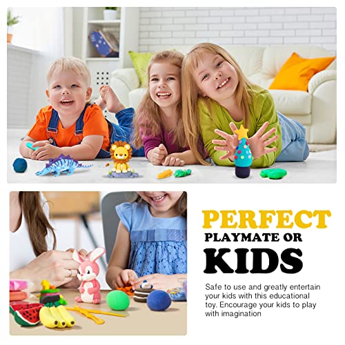 Kilpkonn Air Dry Clay, 24 Colors Modeling Clay With Play Mat & 3 Sculpting Tools, Soft & Safe & No Baking, Ideal Arts And Crafts Gift For Kids #TOP5