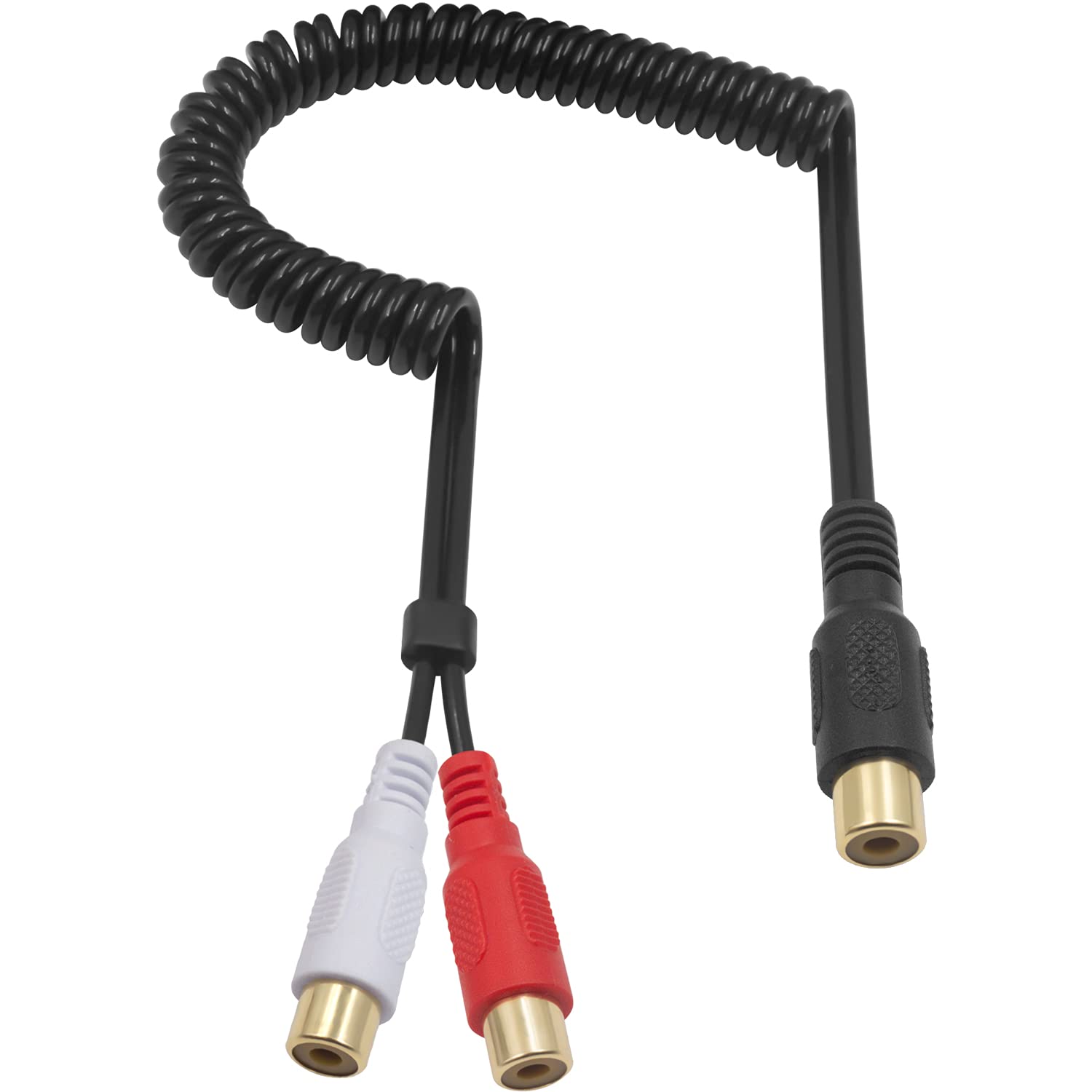 Amazon | Duttek RCA ケーブル, RCA メス2RCAメス 延長 Y型 RCA