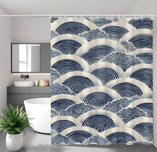 Rideau douche tissu polyester haut de gamme lavable et lesté - 3