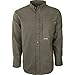 Drake Waterfowl Autumn Brushed Twill Shirt Hunter Green/Tan Plaid XLarge