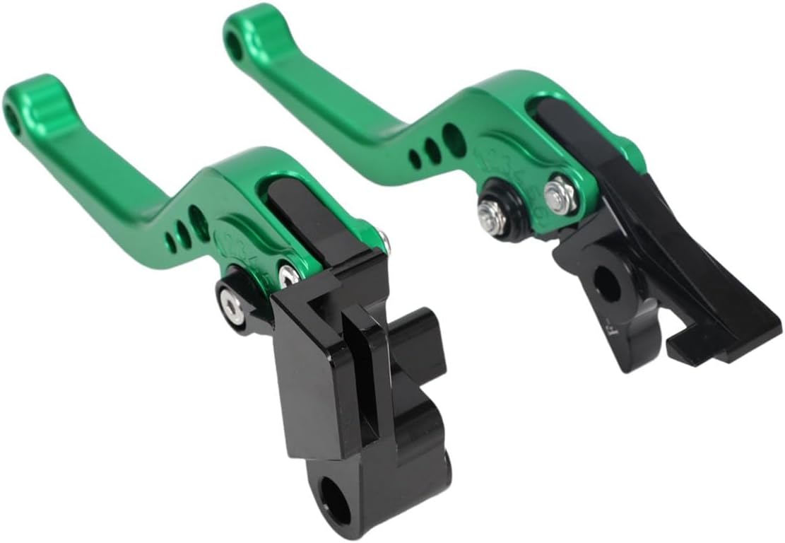 Motorcycle Brake Clutch Lever Pivot Levers Set Adjustable CNC for Z650 Z900 EX650 ER6F 2017-2023 Z650RS 2022-2023 KLZ1000 2015-2019 Vulcan S 650 KLE650 2015-2023 Green