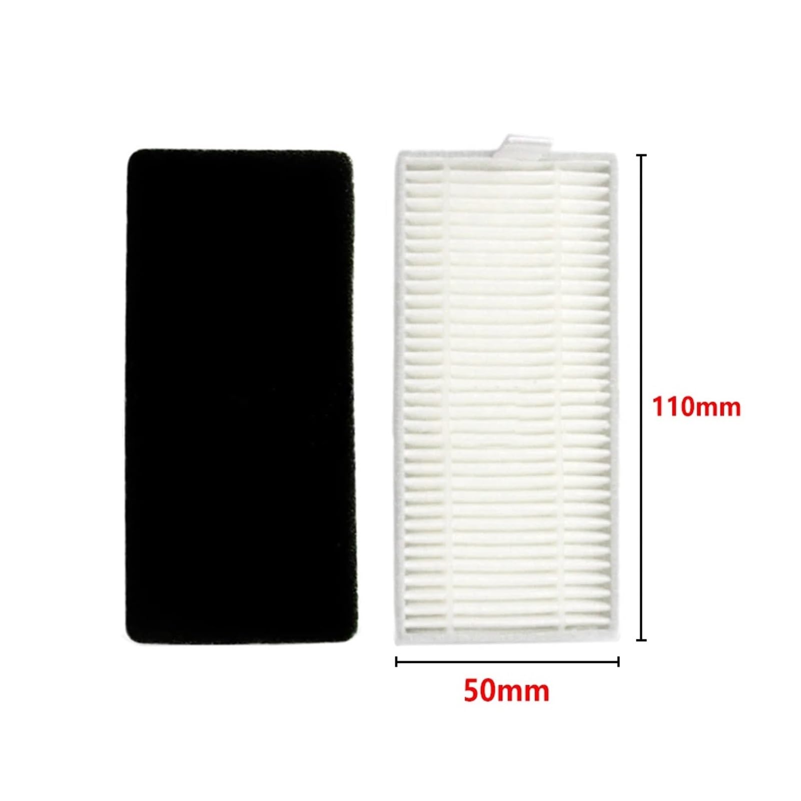 VDFNGFD Spazzole laterali Filtro HEPA Panno for mocio Spazzola principale Compatibile con X500/600 X500 Accessori for aspirapolvere robot Sostituzione(Set 2)