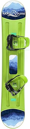 Lucky Bums Tabla de snowboard de plástico para principiantes, varios colores