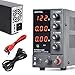 Futchoy - Alimentatore di rete da laboratorio, 0-120 V, 0-3 A, mini DC regolabile alimentatore da laboratorio, misuratore di corrente con indicatore LED NPS1203W