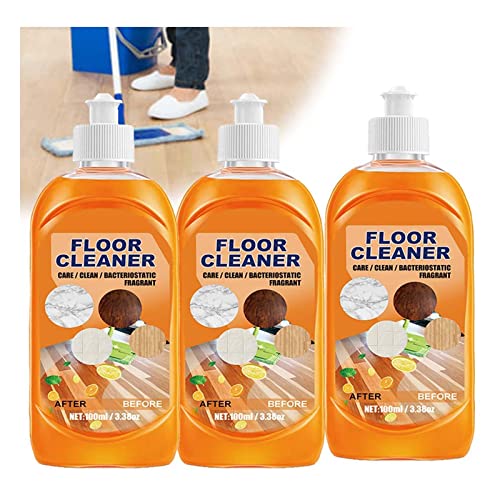 Puissant nettoyant de sol décontaminant, nettoyant de plancher en bois, nettoyant de carrelage éclaircissant, nettoyant de sol naturel, décontamination forte, pour sols, carreaux (3 pièces) Cover
