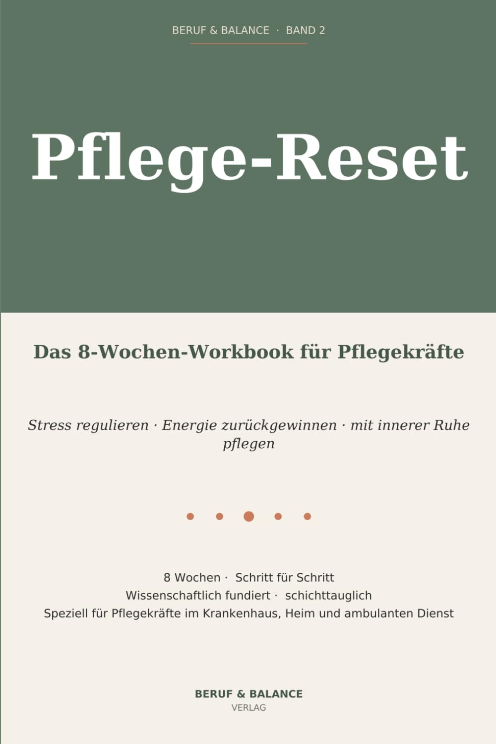 Pflege-Reset: Das 8-Wochen-Workbook für Pflegekräfte – Stress regulieren, Energie zurückgewinnen, mit innerer Ruhe pflegen (Beruf & Balance)