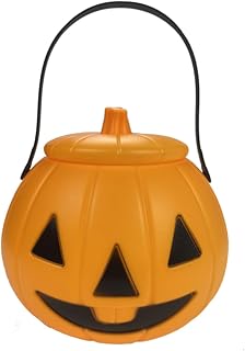 Pumpkin Lights with Sound Effects, Laughing Scary Noise Led Pumpkin Lantern, Battery Operated Spooky Sound Pumpkin Lamp, Hanging Light for Home Party Porch Halloween Jack-O-Lantern Decor