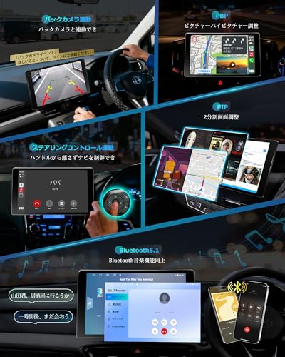 PORMIDO-LINK 10.1インチ Androidディスプレイオーディオ PR-G20