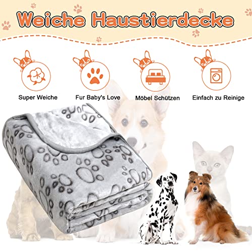 Gorgelly Hundedecke, Weiche Haustierdecke Waschbar, Kuscheldecke Flauschig for für Groß Hunde Katzen, Sofaschoner für Hunde, Hundedecke für Unterwegs, 130x110 cm(1 Pack)