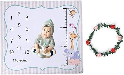 Amazon 赤ちゃん撮影シーツ はじめての誕生日 百の日写真 赤ちゃん月齢フォト ベビー寝相アート おくるみ 赤ちゃん毛布 ランケット ソフト 可愛い 飾り 新生児写真道具 誕生日 プレゼント 新生児 女の子 男の子 約1x1cm 毛布 ブランケット ベビー マタニティ 通販