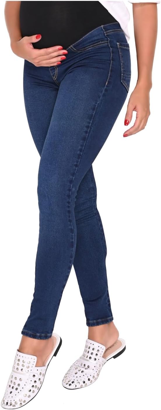L.O.W.L.A SHAPEWEAR High Rise Maternity Jeans for Pregnant Women | Pantalones Maternos