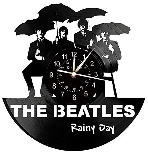 HKOEBST Beatles Theme Record Grande Horloge Murale, Horloge Murale en Vinyle, Horloge Murale De La Famille Art Deco À La… - Les Beatles, Paul McCartney, John Lennon, RIngo Starr, George Harrison HKOEBST Beatles Theme Record Grande Horloge Murale, Horloge Murale en Vinyle, Horloge Murale De La Famille Art Deco À La…