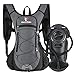 ROCKRAIN Windrunner Lightweight Hydration Pack with 2L BPA Free Water Bladder - Keeps Liquid Cool up to 4 Hours, Outdoor Sports Gear for Running, Cycling, Hiking, Biking, Camping (Grey)