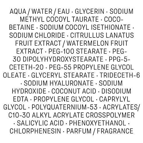 Garnier Skinactive Green Labs Hyalu-Melon Smoothing Milky Washable Cleanser With Hyaluronic Acid + Watermelon For Dehydrated Skin, Fine Lines, (Packaging May Vary), 4.4 Fl Oz #TOP7