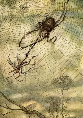Tableau Fables d'Ésope Arthur Rackham - Impression d'art sur toile déco 60x90cm