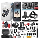 Insta360 X4 Air 360 Action Camera Standard Bundle | Lightweight Dual Lens Waterproof 8K | Stabilization System for Travel Cycling Snorkeling Vlogging Outdoor Sports + 50-in-1 Accessory Kit + More