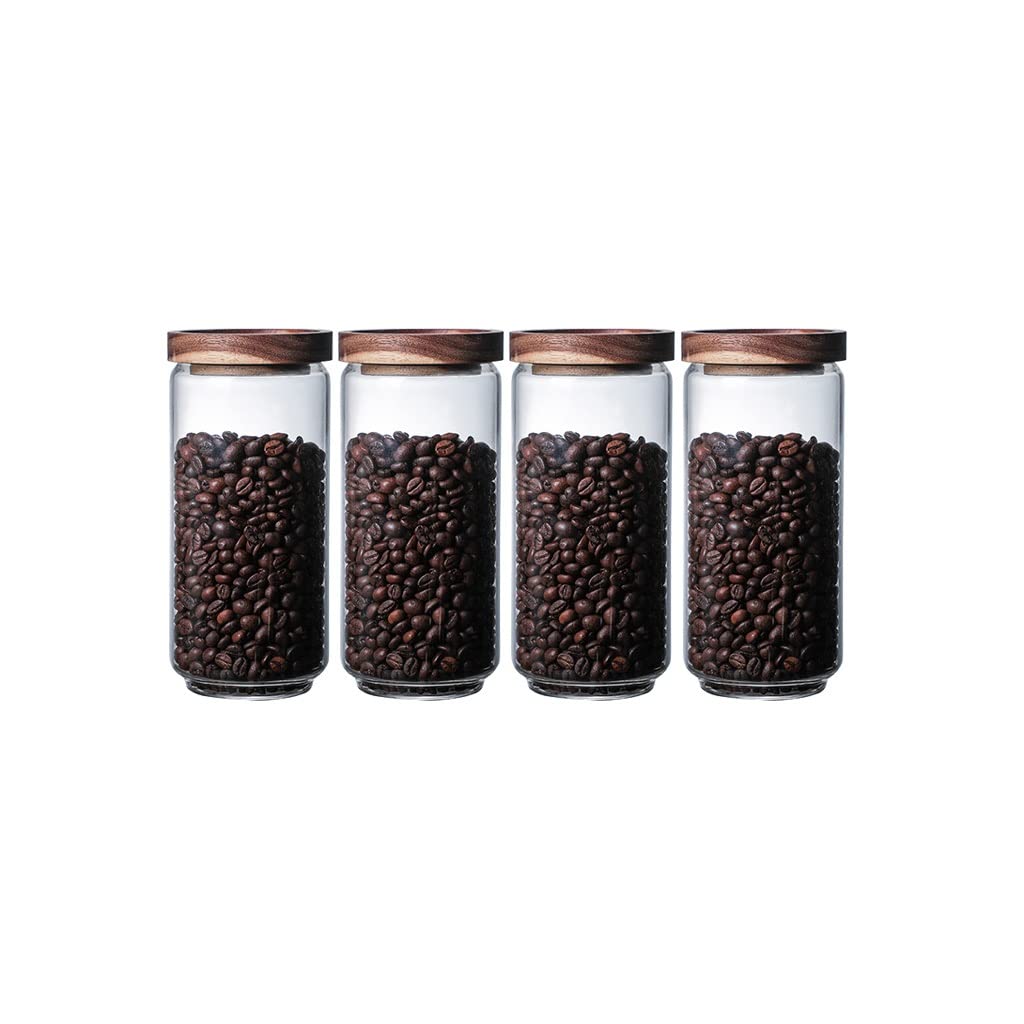 Bouteille de café pot de rangement de thé en verre grains boîte étanche