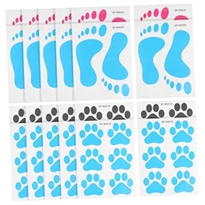 OATIPHO Pfotenabdruck Badewannenaufkleber für Kinder
