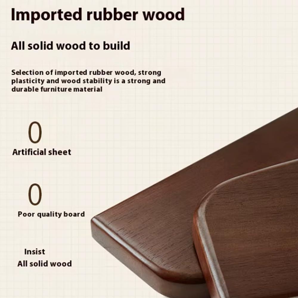 Taburetes de bambú apilables 4 en 1, Redondos y sin Respaldo de 45 cm de Altura, sillas Modernas apilables, Taburete de Madera para Sala de Estar, Entrada y Comedor.